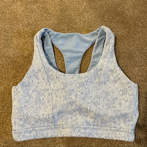 NWOT Gymshark Malibu Blue Marl Fleur Sports Bra - Picture 4 of 9
